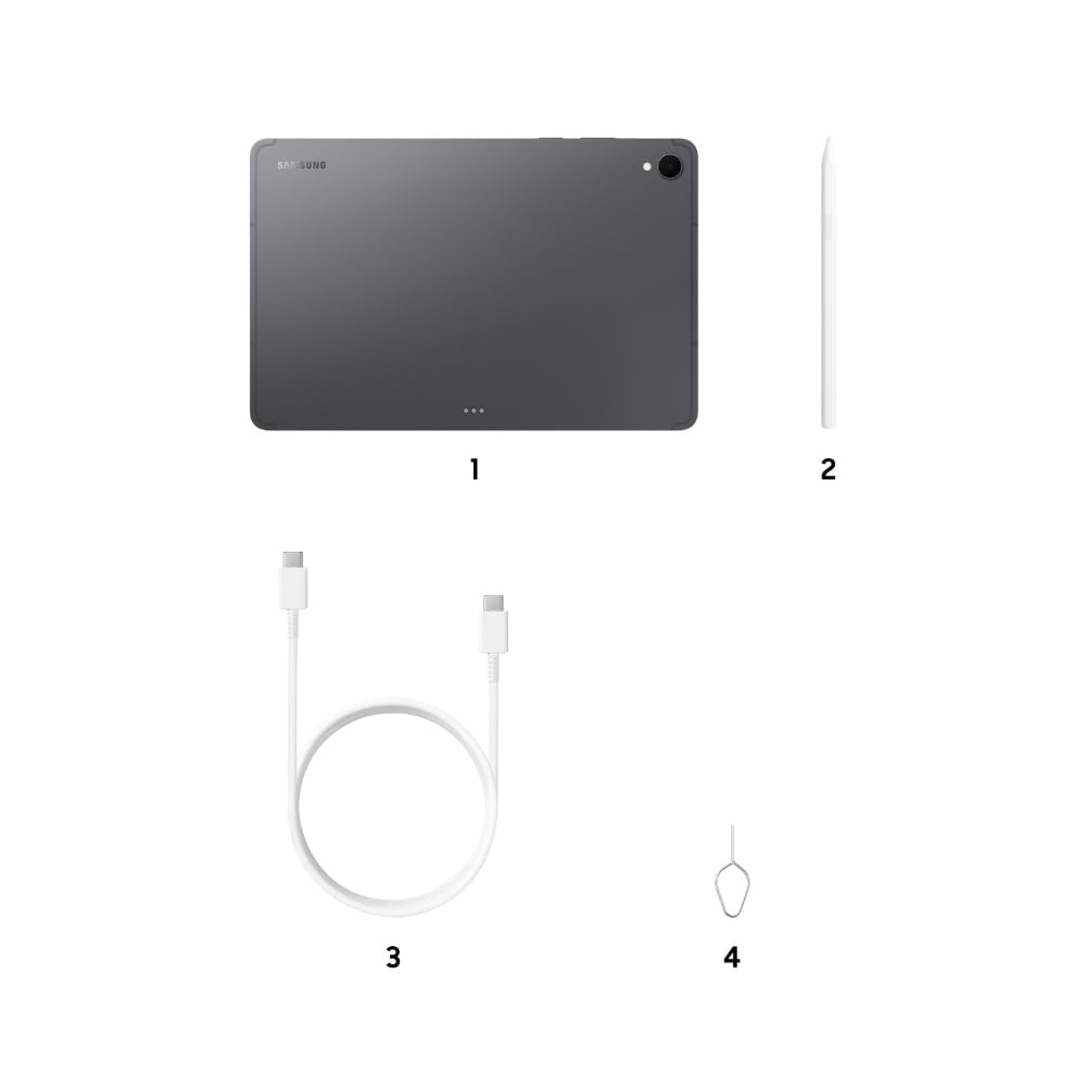 Samsung Galaxy Tab S11 with AI, Hexagonal S-Pen in-Box, 27.8 cm (11 Inch) Dynamic AMOLED 2X Display, 120Hz Refresh Rate, Pre Loaded Pro Apps, 12GB RAM, 128GB Storage, Wi-Fi + 5G Tablet, Gray Mahajan Electronics ONline