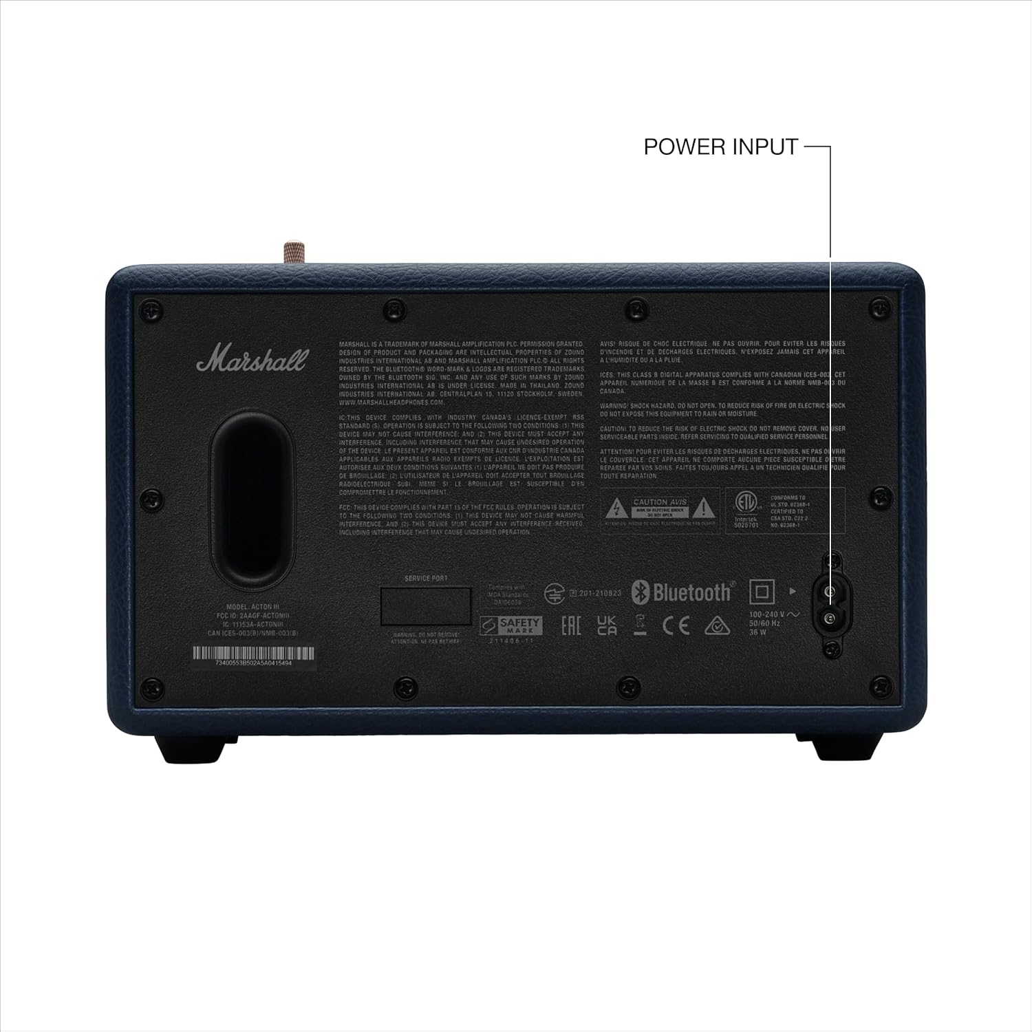 Marshall Acton III Wired Connectivity Stereo Home Speakers with Bluetooth 5.2 & RCA or 3.5mm Input – Midnight Blue Mahajan Electronics Online