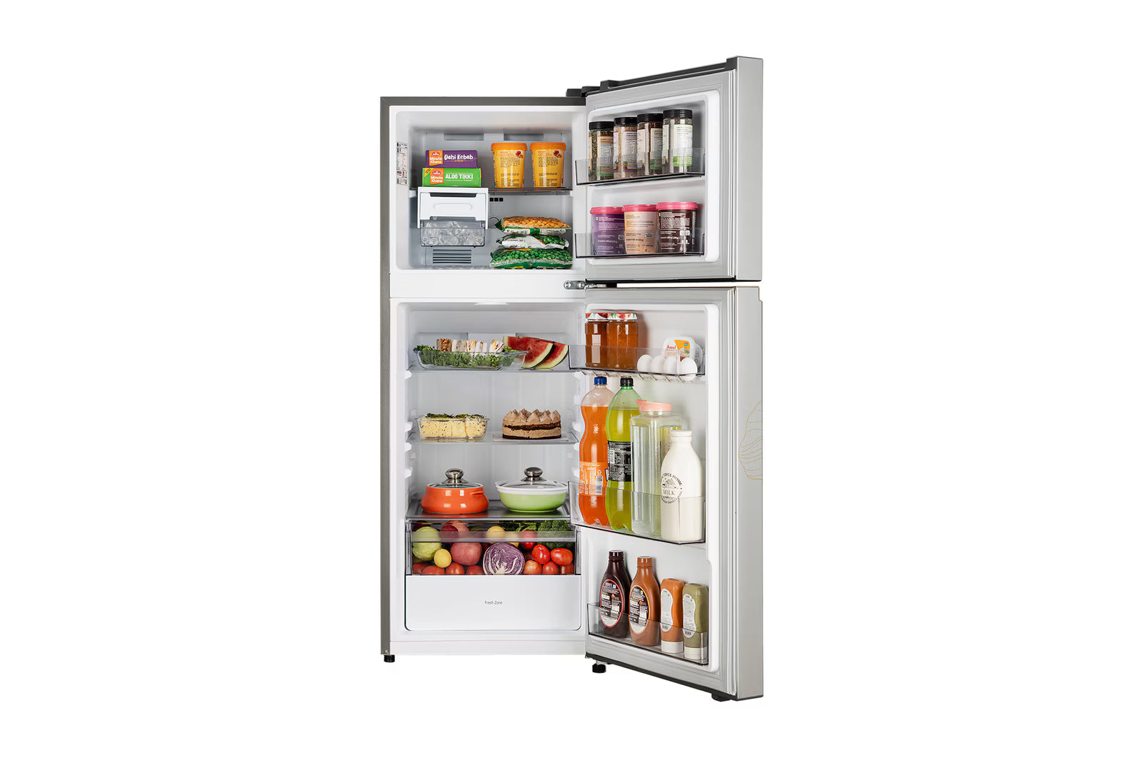 LG GLT2216WYRI 225L Double Door Refrigerator with Smart Mode, Auto Smart Connect, Smart Inverter Compressor, Multi Air Flow, Radiant Inox, 1 Star Mahajan Electronics Online