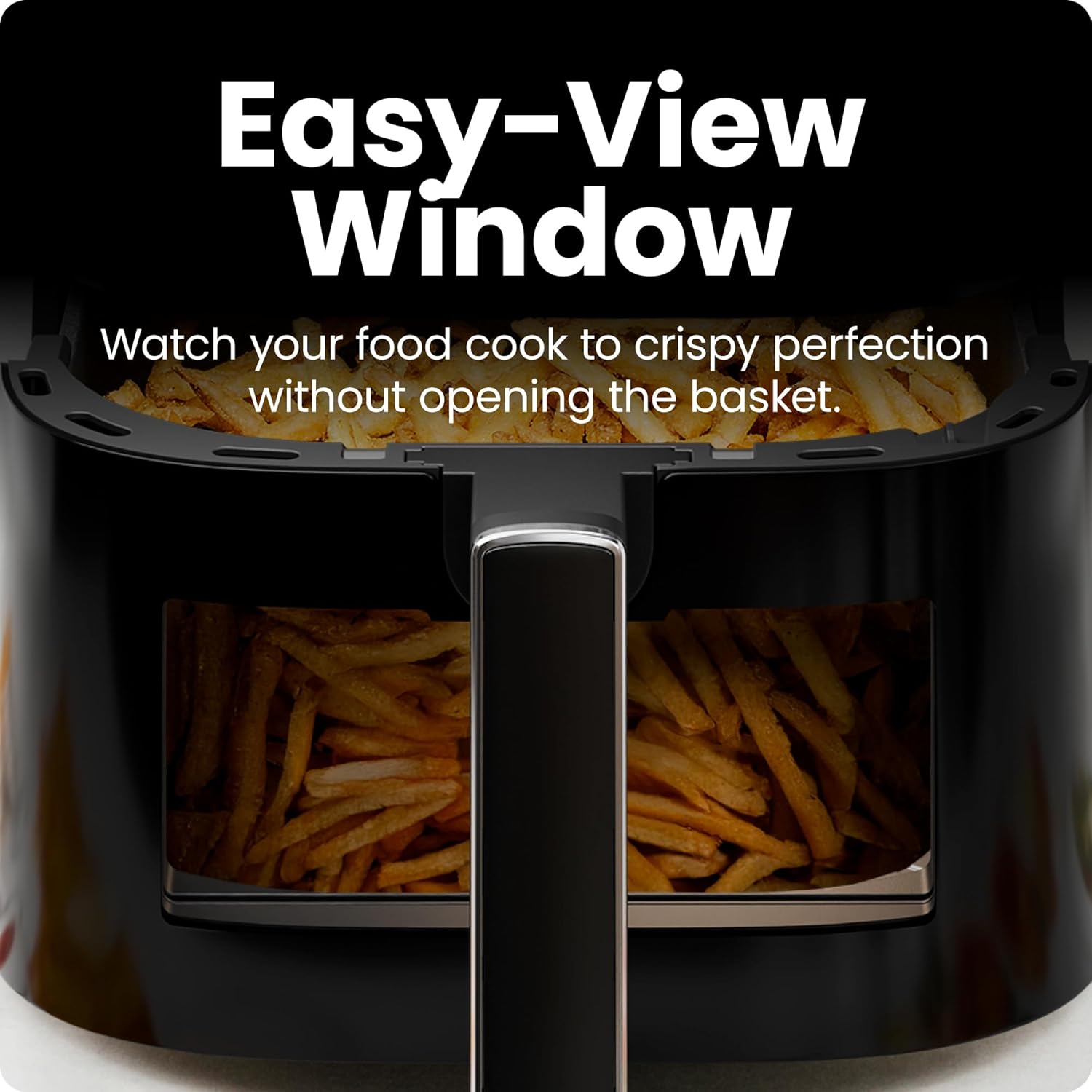 Chefman TurboFry® 6 Qt Digital Air Fryer (RJ38-6TW-BLACK) – Digital Air Fryer for Home, Original USA Brand, Touch Control Panel with 4 Presets, Patented Hi-Fry Technology for Extra Crisp, See Through Window, Dishwasher Safe Basket (6 QT)king Mahajan Electronics Online
