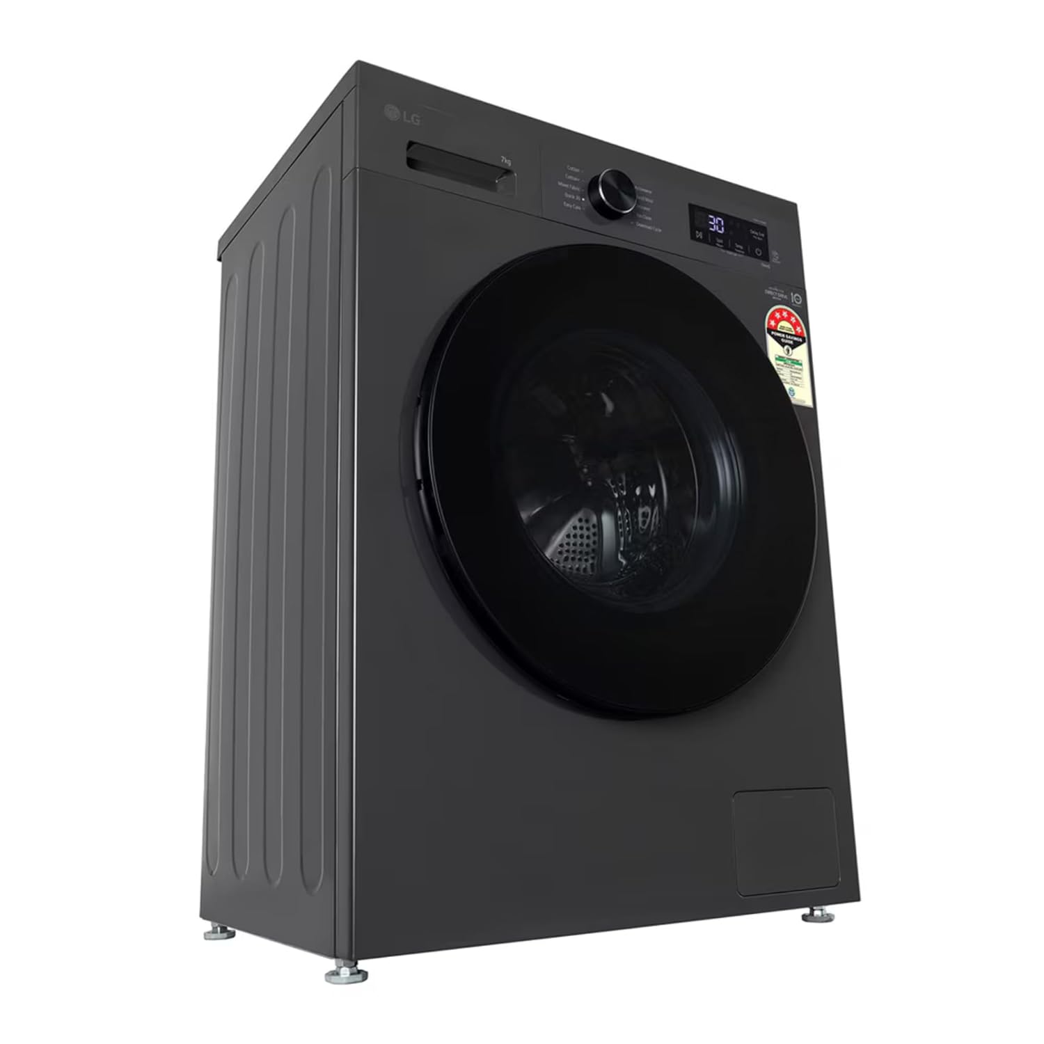 LG FHB1207Z4M 7 Kg 5 Star Inverter Direct Drive Fully Automatic Front Load Washing Machine ( Middle Black) Mahajan Electronics Online