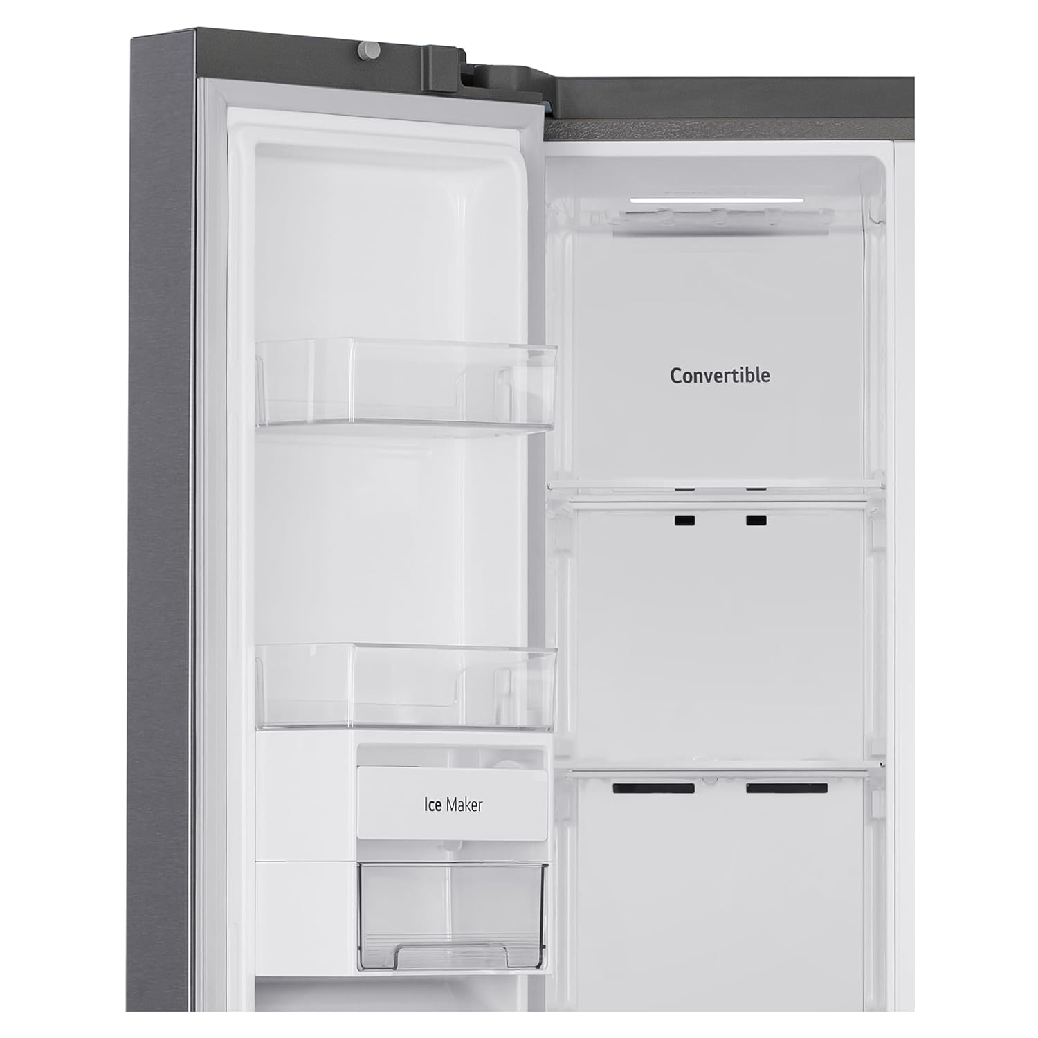 LG GL-B257HDS3 650 L Frost Free Smart Inverter Double Door Side By Side Refrigerator(2023 Model, Dazzle Steel, Convertible) Mahajan Electronics online