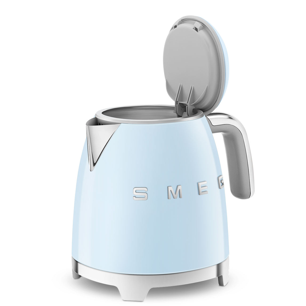 SMEG KLF05PBEU Mini 50's Retro Style 3 Cup Electric Kettle with Double Wall Anti Slip Base and Water Level Indicator (Blue) Mahajan Electronics Online