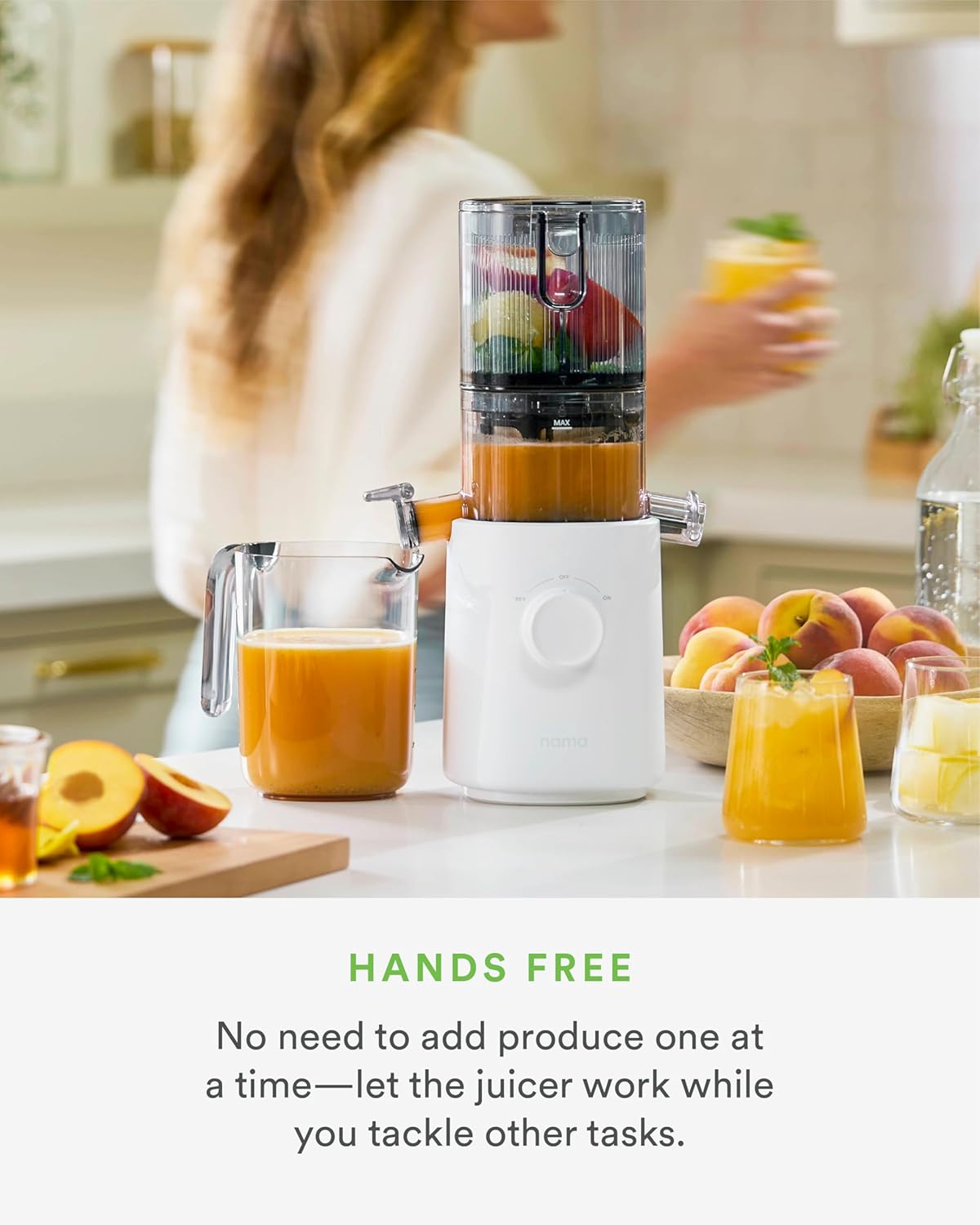 Nama J3 Compact Cold Press Juicer – Self-Feeding, Portable &amp; Nutrient-Rich Juicing