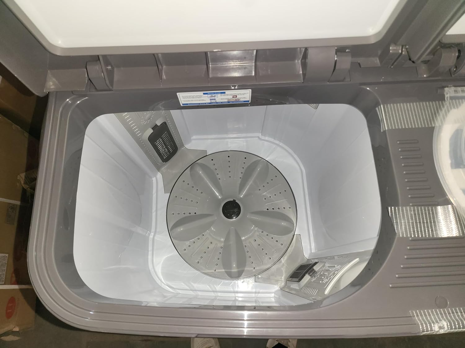 Voltas Beko WTT80DGRG/GRSSWH5GBDE 8 Kg 5 Star Semi Automatic Top Load Washing Machine  Grey-Online Mahajan Electronics