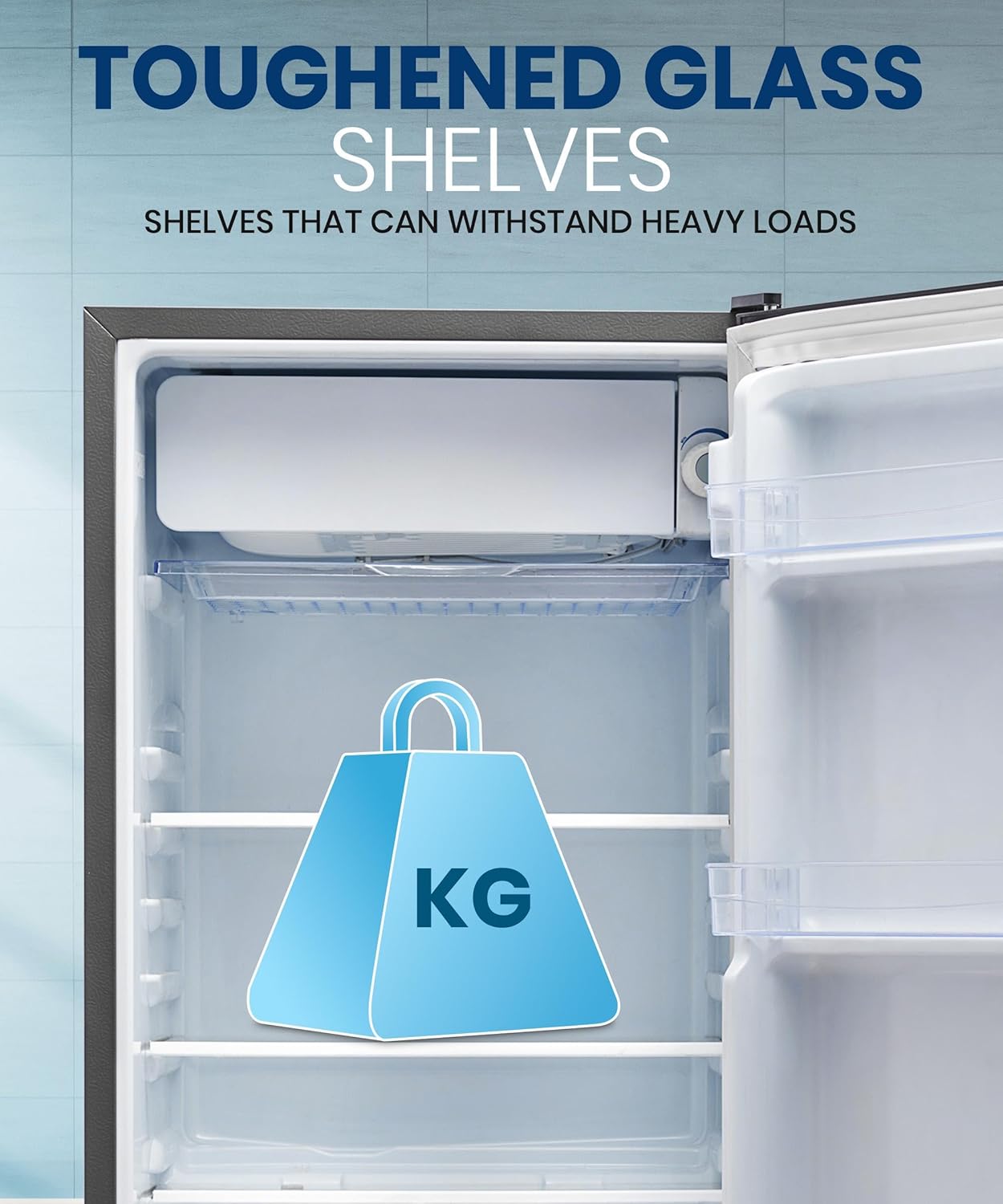 Lloyd GLDE111NMGCF 92 L Direct Cool Single Door 1 Star Refrigerator with Dedicated Freezer Section Big Bottle StorageFull Vegetable Box (Grey Metallic) Mahajan Electronics Online