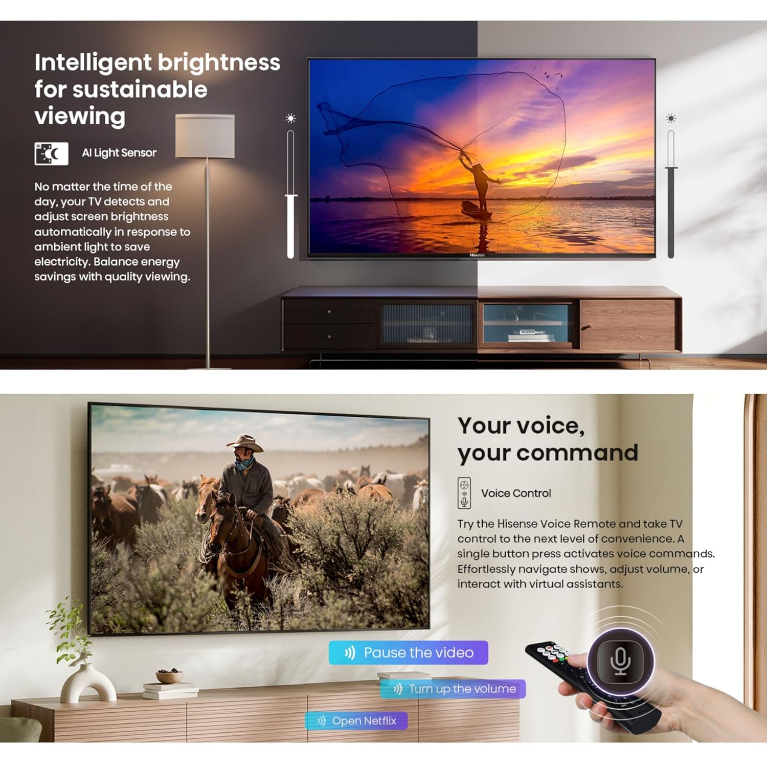 Hisense 43Q6S (2026) 108 cm (43 inches) 4K UHD QLED Smart TV with Dolby Vision & Atmos, AI Upscaling, Game Mode Plus & Alexa Built-in-Online Mahajan Electronics