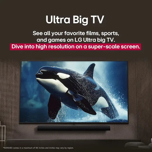 LG 43NANO83A6A NanoCell AI 109.22 cm (43 inch) 4K Ultra HD Smart WebOS TV with Dolby Atmos (2025 Model) Mahajan Electronics Online