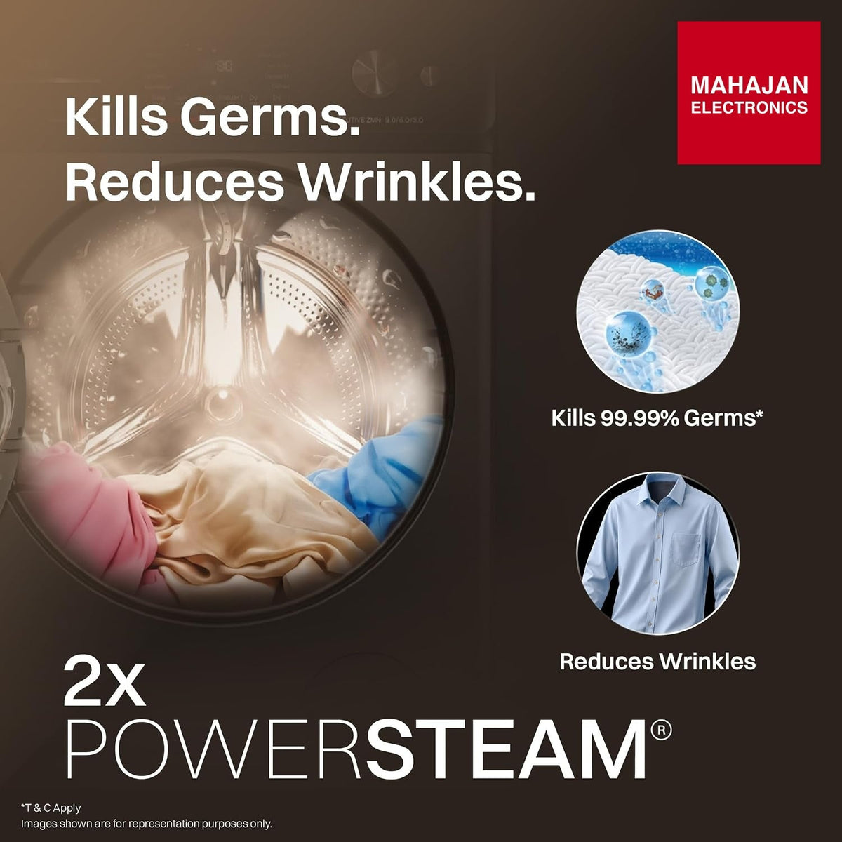 IFB WDR Executive ZMN CMS 9/6/3 kg Fully Automatic Washer Dryer Refresher with Steam Refresh, AI Powered, 100% Dry Clothes, 9 Swirl Wash Mimic Handwashing, WiFi & Eco – Mahajan Electronics Online.