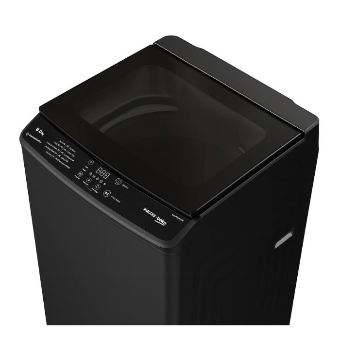 Voltas Beko WTL8006UAA/SPC0OD 8 Kg 5 Star Fully Automatic Top Load Washing Machine (Grey) | In-Built Heater