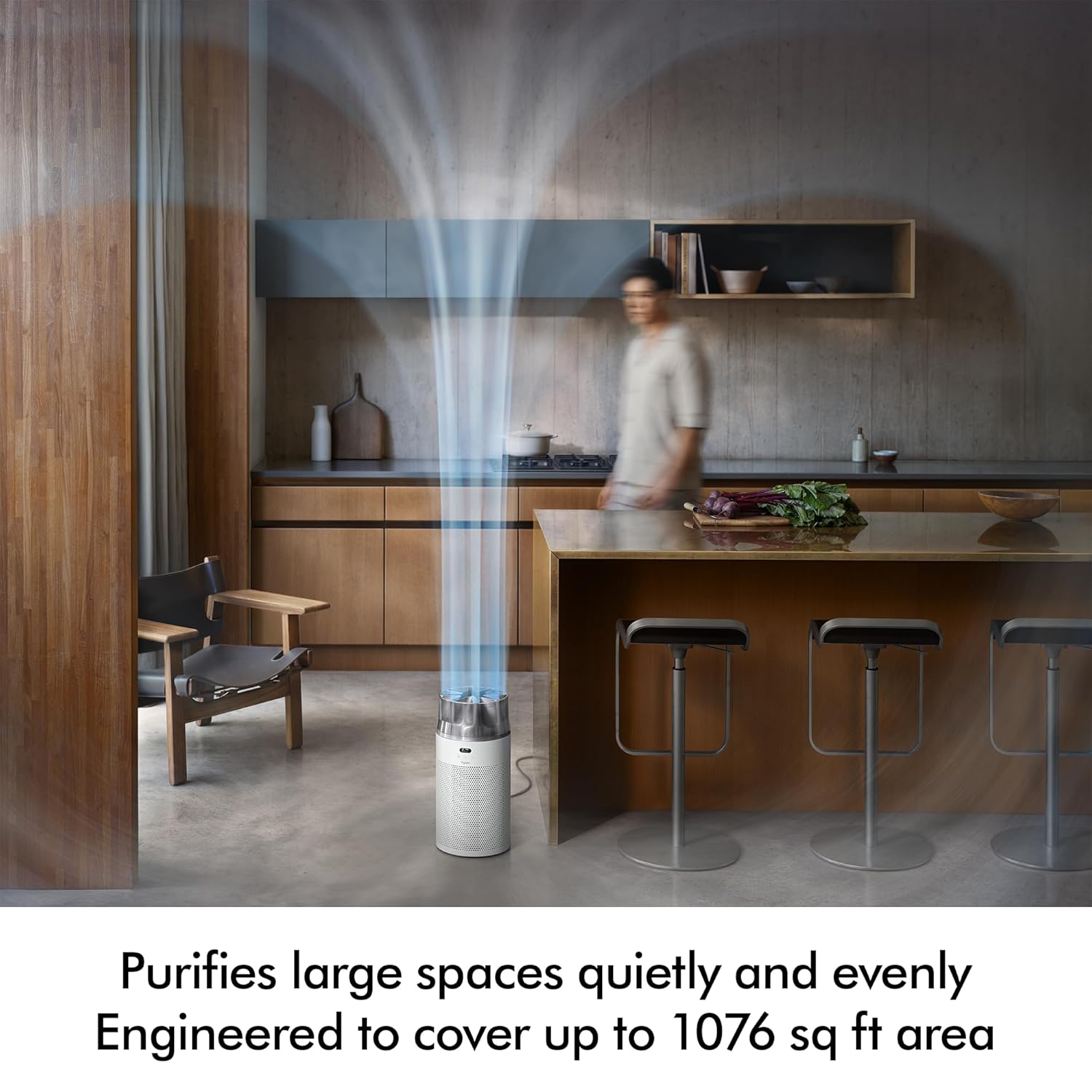 Dyson Hushjet Purifier Compact-HJ10 | Removes 99.97% of pollutants as small as PM 0.3 | Upto 5 Yr Electrostatic filter life | Max coverage upto 1076 sq.ft. | 2 Yr Warranty (White/Silver) mahajan electronics online