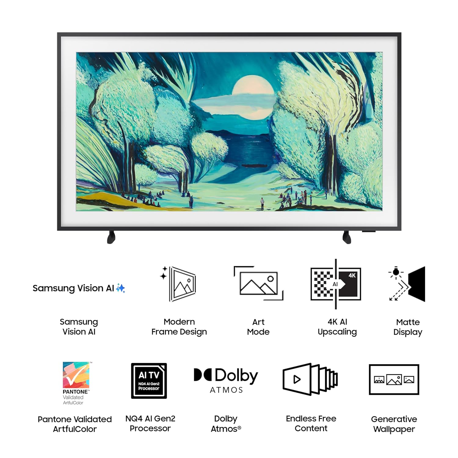 Samsung QA65LS03FAULXL 163 cm (65 inches) The Frame Series 4K Ultra HD Smart QLED TV (Black) Mahajan Electronics online