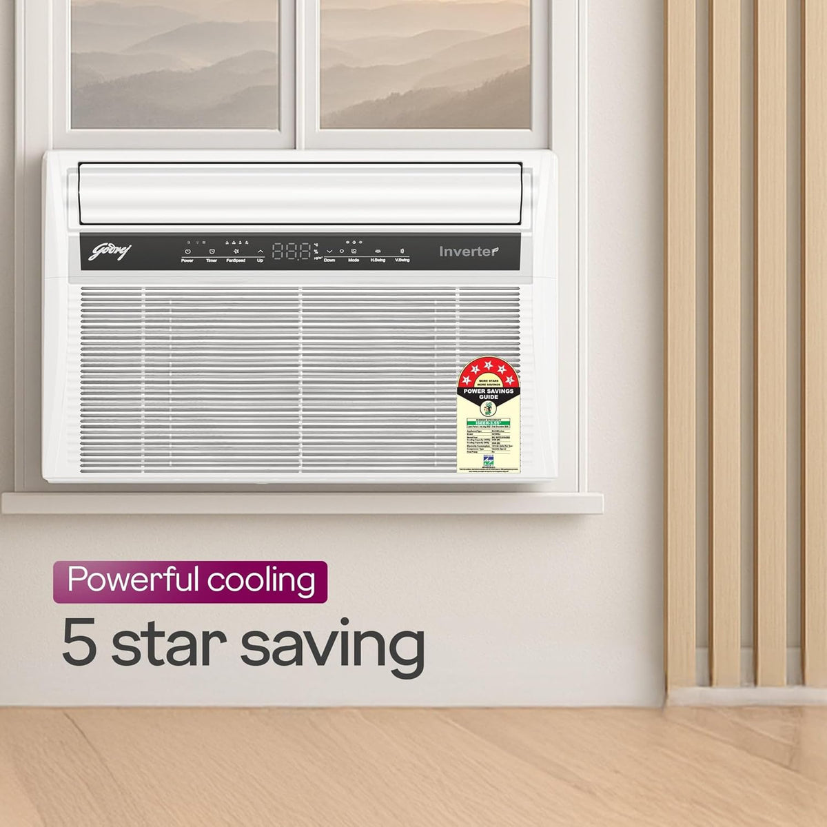 Buy Godrej WIC 18XTC5 WYA 1.5 Ton 5 Star Inverter Split AC Copper 2025 ...
