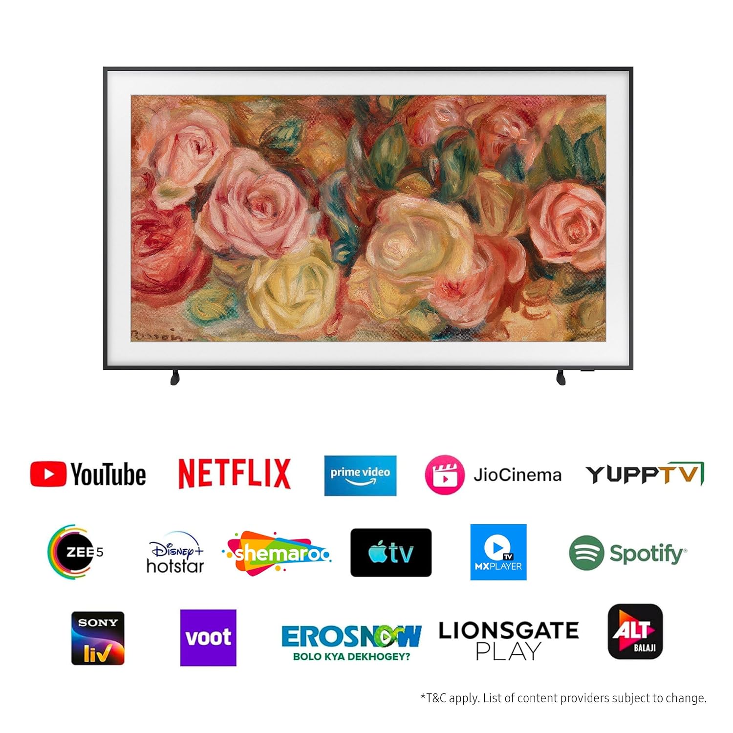 Samsung QA65LS03DAULXL 163 cm (65 inches) The Frame Series 4K Ultra HD Smart QLED TV (Black) Mahajan Electronics Online