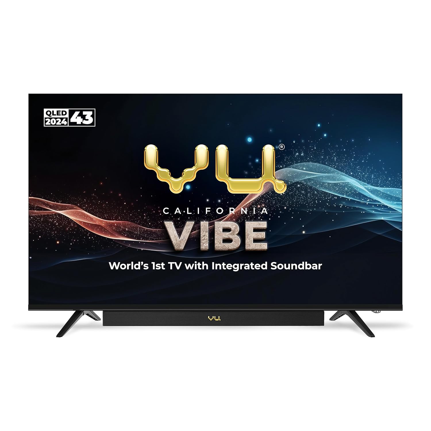 Vu 43VIBE24  108cm (43 inches) Vibe Series QLED 4K Google TV Smart (Black) Mahajan Electronics Online