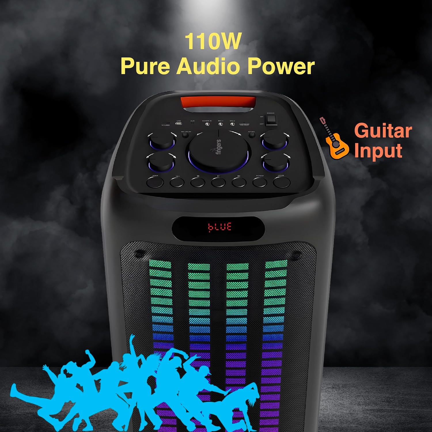 FINGERS RollingParties-110 Bluetooth Trolley Speaker with Powerful 110 W Mahajan Electronics Online