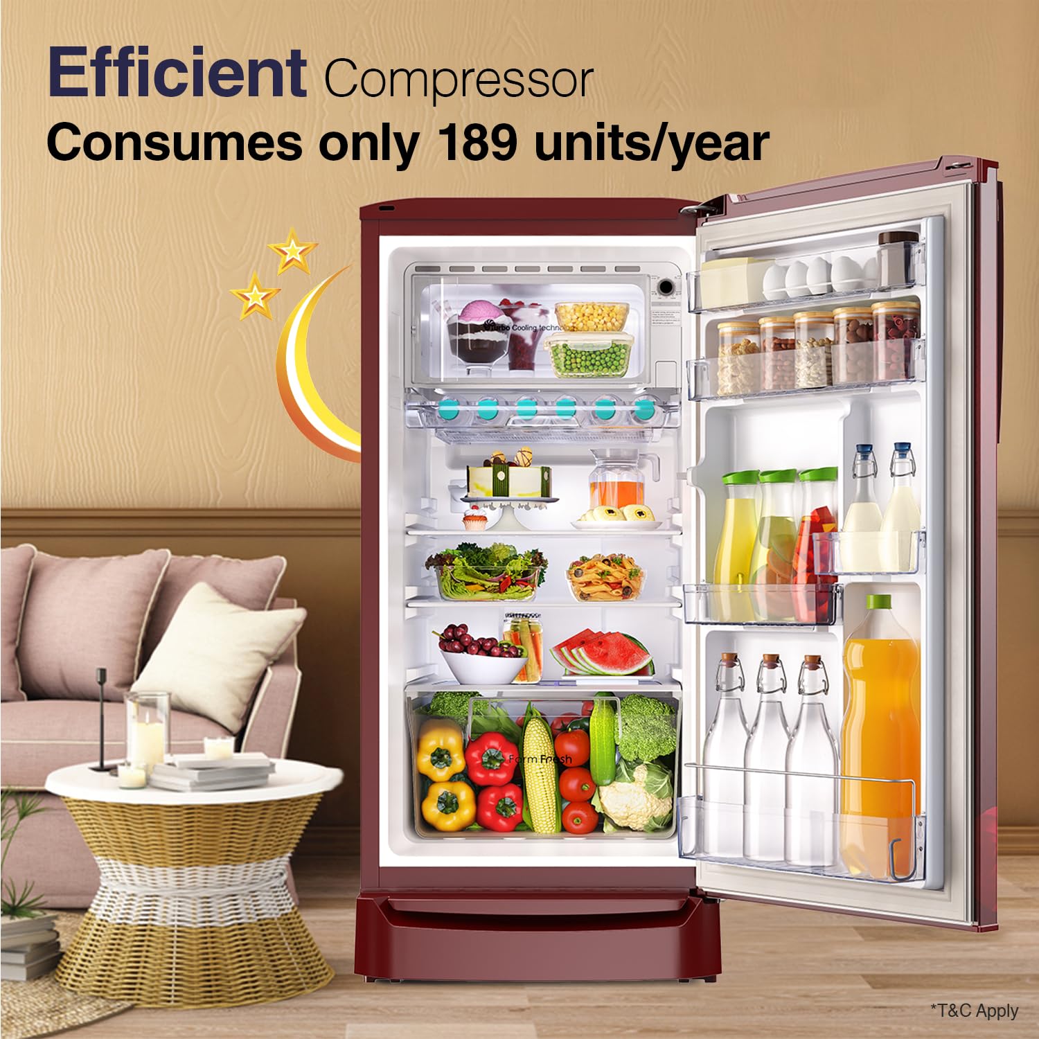 Godrej RD ERIOPLS 205B THF WN RD 180 L 2 Star Farm Fresh Crisper Technology With Jumbo Vegetable Tray Direct Cool Single Door Refrigerator Mahajan Electronics Online