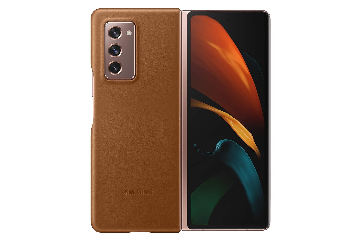 Samsung Leather Case, Brown For Galaxy Z Fold 6 5G Mahajan Electronics Online