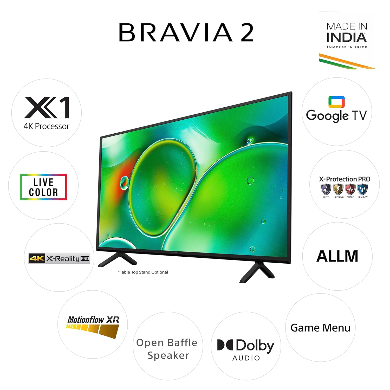 Sony K-43S20 BRAVIA 2 Series 108 cm (43 inches) 4K Ultra HD Smart LED Mahajan Electronics Online