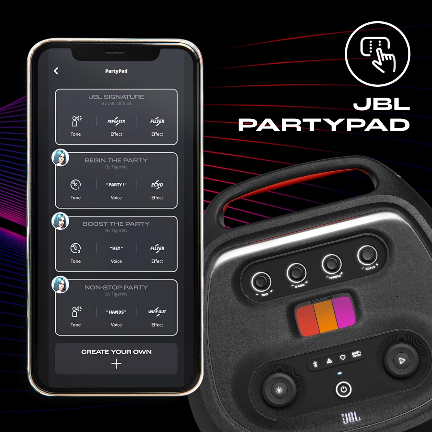 JBL Partybox Ultimate, Dynamic Lightshow, Party pad, WI-Fi & Bluetooth Connectivity Mahajan Electronics Online