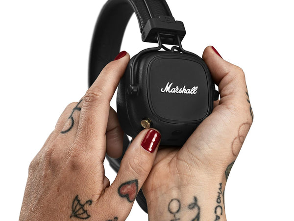 Marshall Major Wireless Bluetooth On Ear Headphone with Mic (Black)