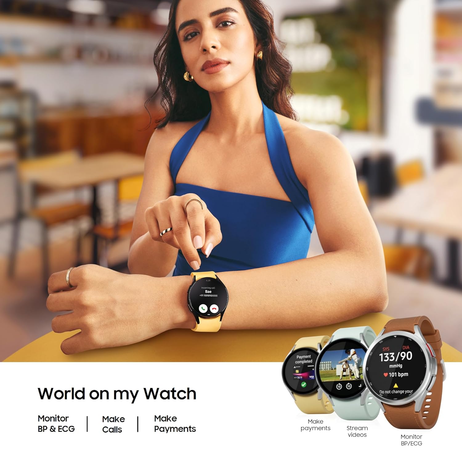 Samsung Galaxy Watch6 Classic Bluetooth (47mm, Silver, Compatible with Android only)  Mahajan Electronics Online