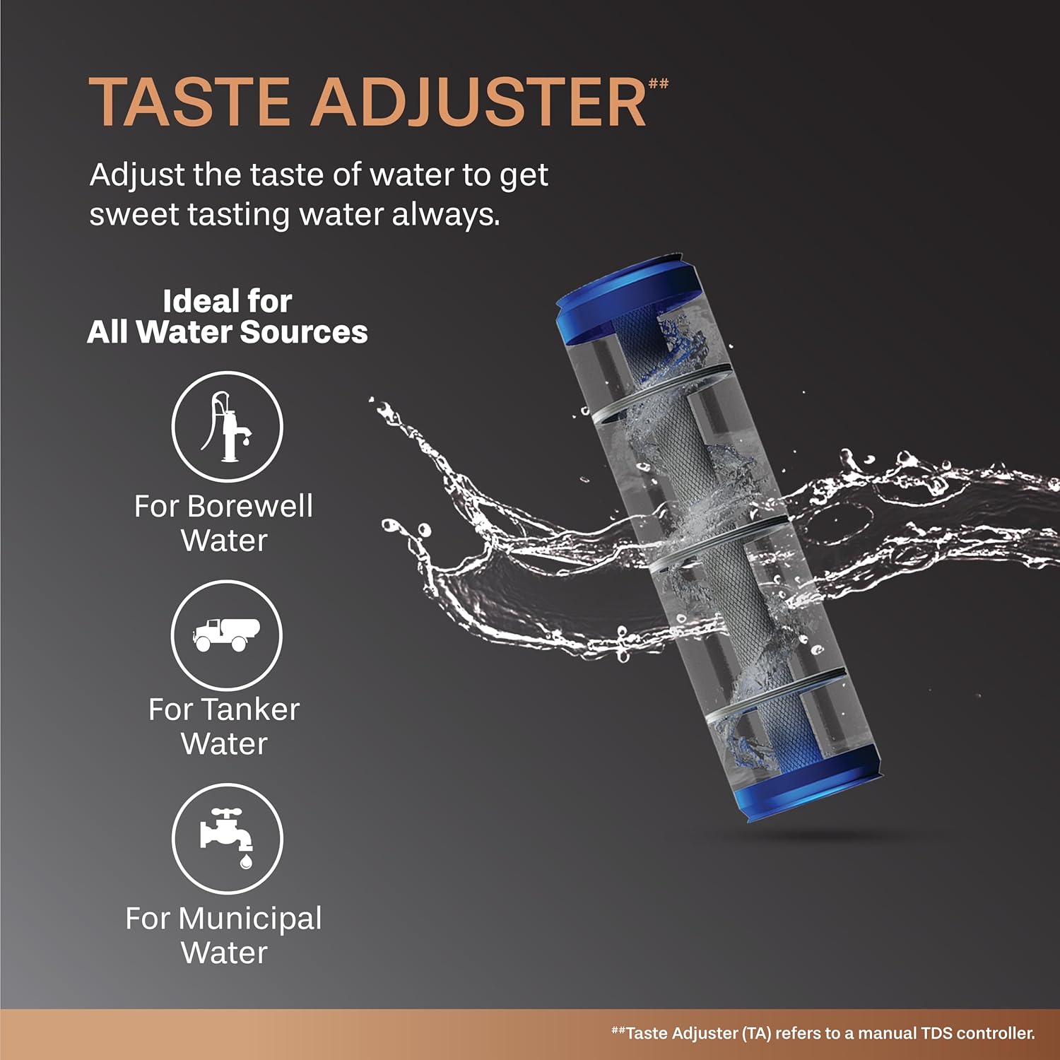 Aquaguard Neo Copper RO+UV Taste Adjuster Copper Water Purifier GWPDNCRUM23000 Mahajan Electronics Online