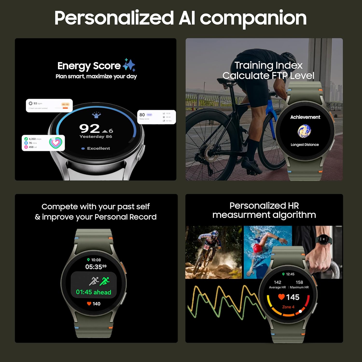 Samsung Galaxy Watch 7 (44mm, Green, BT) with 3nm Processor | Dual GPS | Sapphire Glass & Armour Aluminum | 5ATM & IP68 | HR, SpO2, BP & ECG Monitor Mahajan Electronics Online