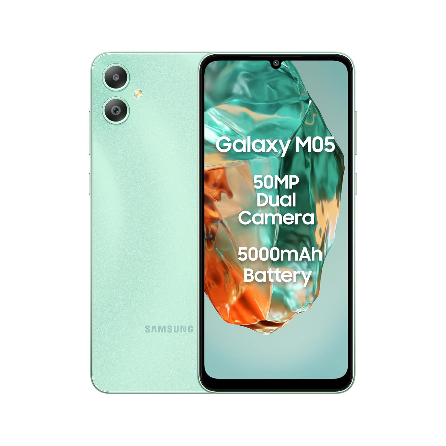 Samsung Galaxy M05 (Mint Green, 4GB RAM, 64 GB Storage) | 50MP Dual Camera Mahajan Electronics Online