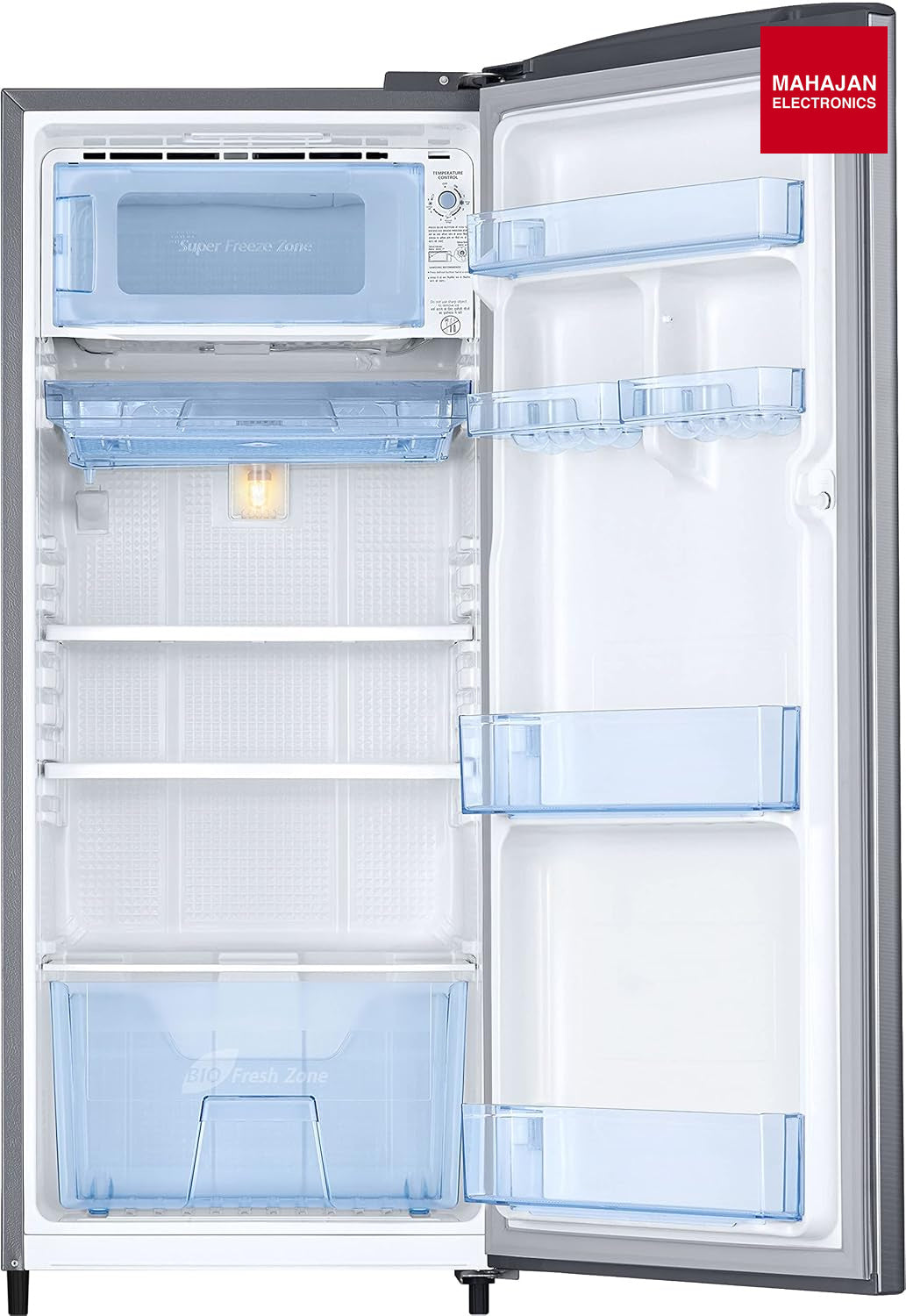 Samsung RR20C2712S8/NL 183 L, 2 Star, Digital Inverter, Direct-Cool Single Door Refrigerator (, Silver, Elegant Inox) Samsung online mahajan electronics