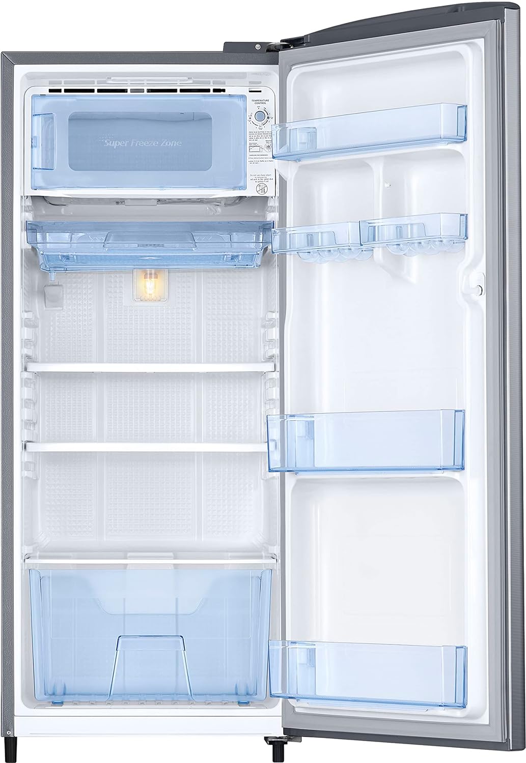 Samsung RR20C2Y23S8/NL 183 L, 3 Star, Digital Inverter, Direct-Cool Single Door Refrigerator ( Silver, Elegant Inox) Mahajan Electronics Online