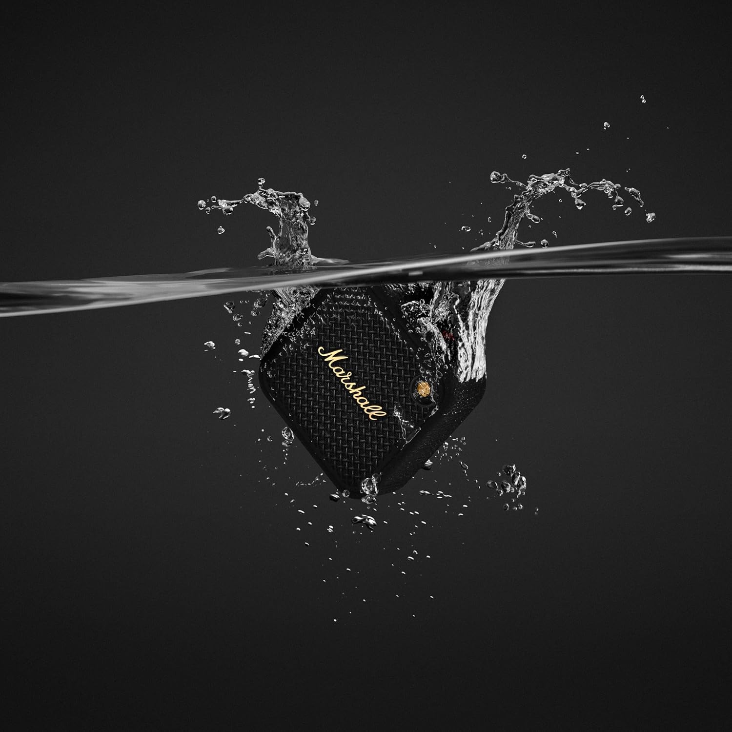 Marshall Willen II Portable Bluetooth Speaker (Black & Brass) – 17+ Ho