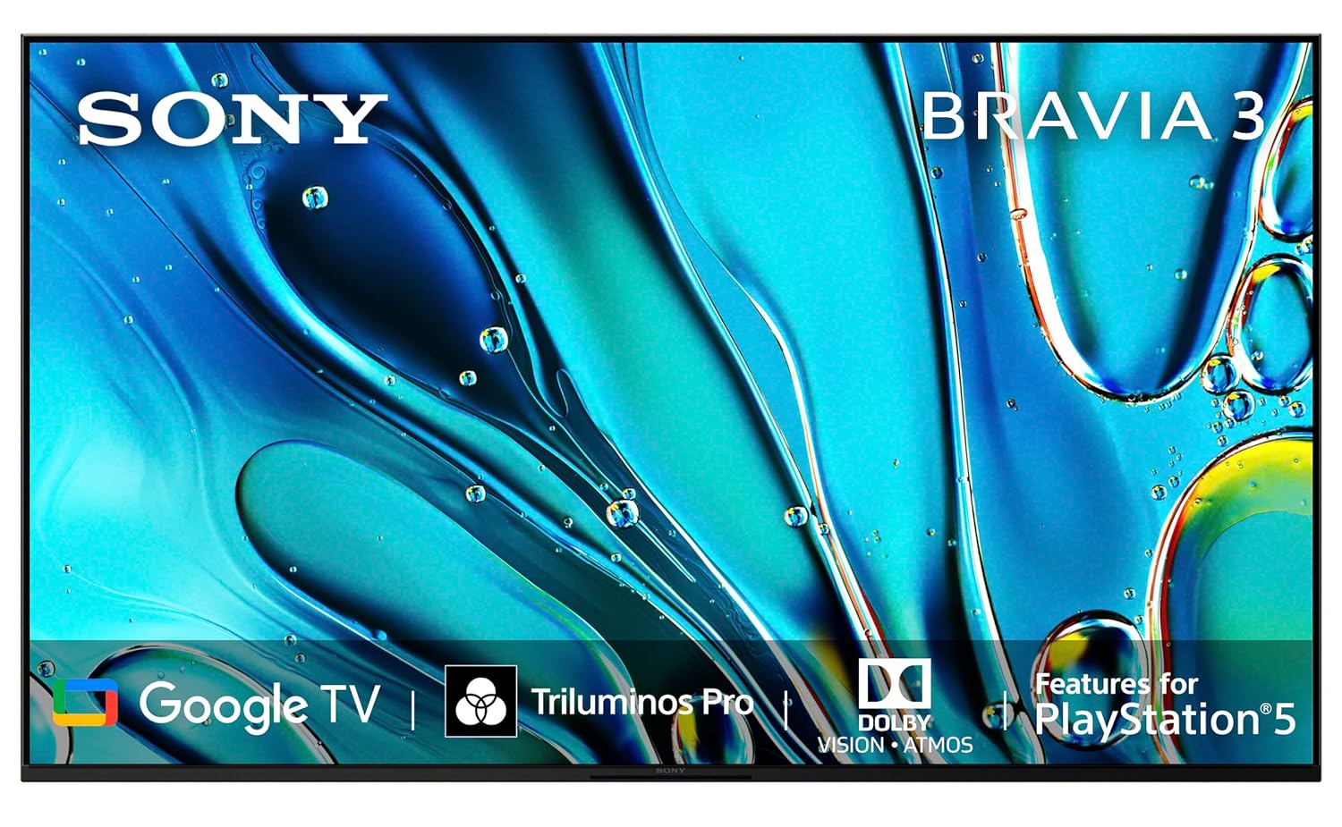 Sony K-55S30 BRAVIA 3 Series 139 cm (55 inches) 4K Ultra HD AI Smart LED Google TV (Black) Mahajan Electronics Online