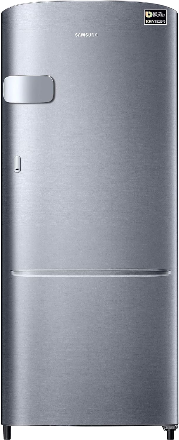 Samsung RR20C2Y23S8/NL 183 L, 3 Star, Digital Inverter, Direct-Cool Single Door Refrigerator ( Silver, Elegant Inox) Mahajan Electronics Online