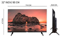 Panasonic TH-32MS670DX 80 cm (32 Inches) HD Ready Smart Android LED TV (Black) Mahajan Electronics Online