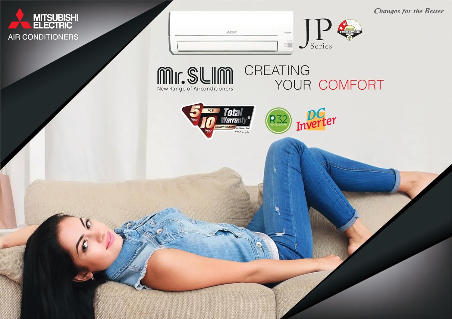 Mitsubishi Electric 1.5 Ton 2 Star MSY-JP18VF Inverter Split Air Conditioner Mahajan Electronics Online