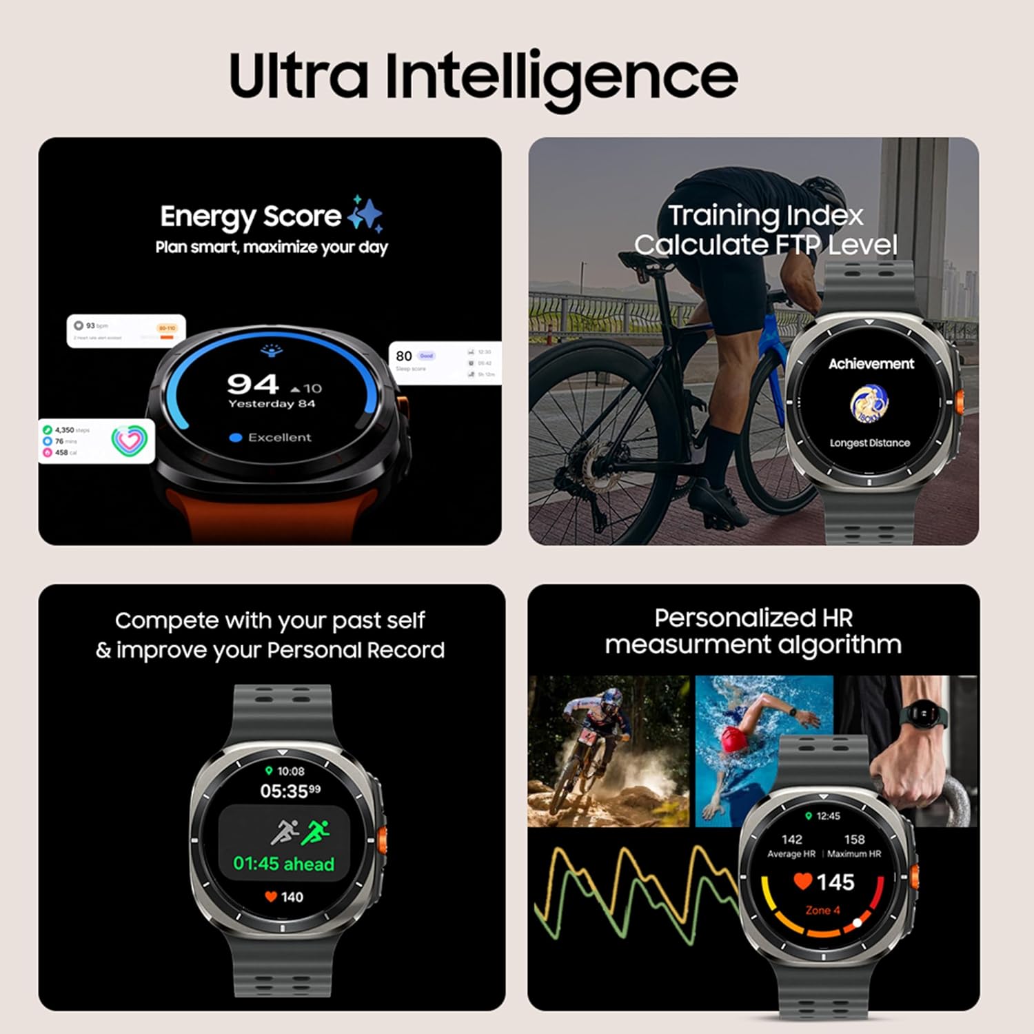 Samsung Galaxy Watch Ultra (47mm, LTE, Silver) with Upto 100h battery Mahajan Electronics Online