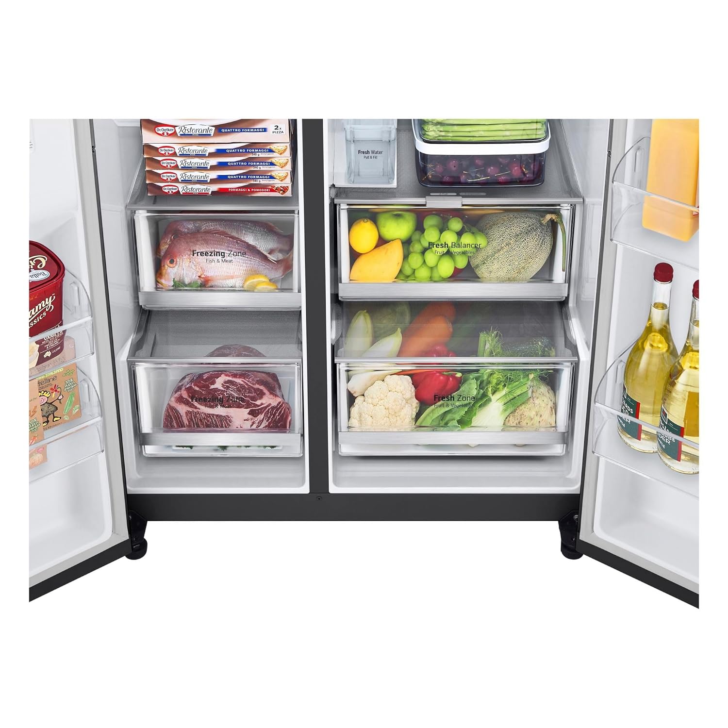 LG GL-X257AMC3 630 L Frost-Free Inverter Wi-Fi InstaView Door-In-Door Side-By-Side Refrigerator  Mahajan Electronics Online