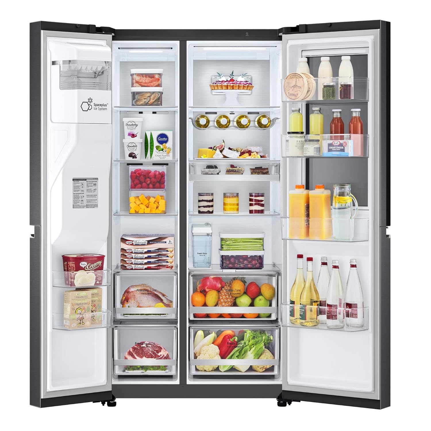 LG GL-X257AMC3 630 L Frost-Free Inverter Wi-Fi InstaView Door-In-Door Side-By-Side Refrigerator  Mahajan Electronics Online