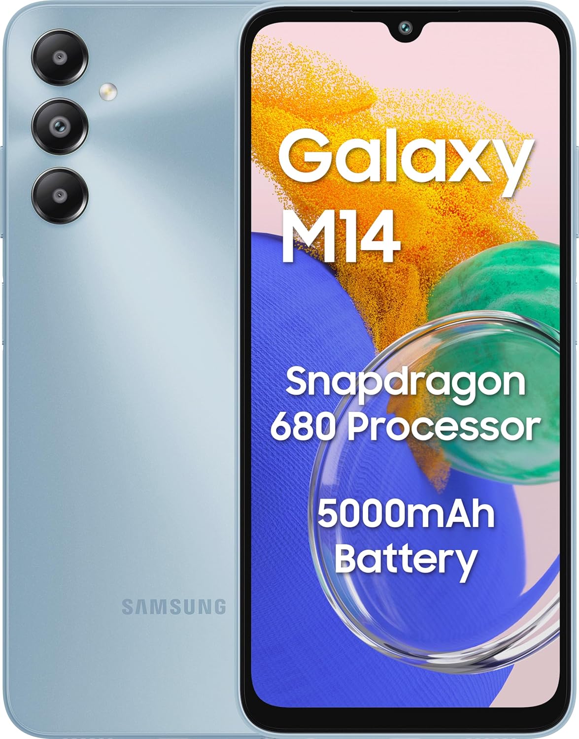 Samsung Galaxy M14 4G (Arctic Blue,4GB,64GB) | 50MP Triple Cam | 5000mAh Battery Mahajan Electronics Online