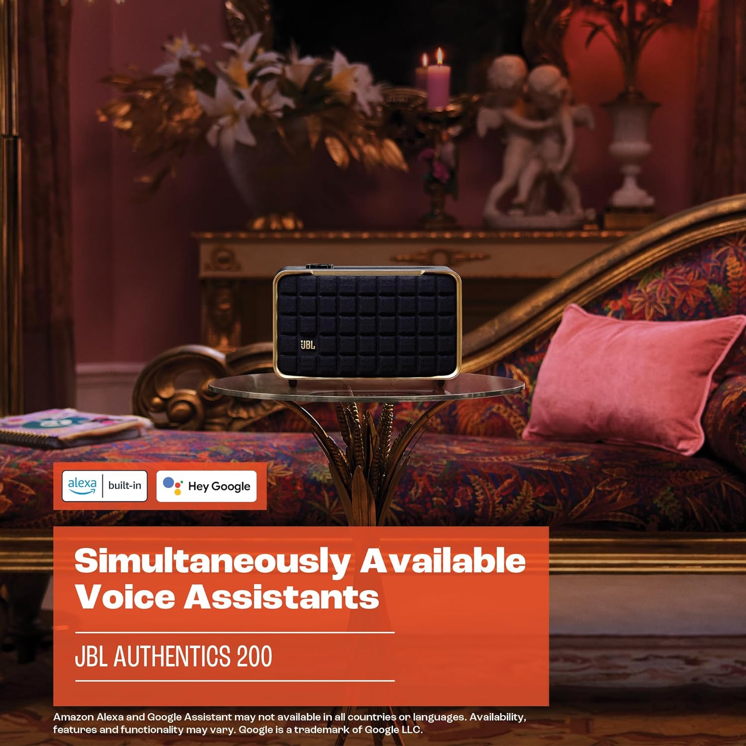 JBL AUTHENTICS 200 Smart home speaker with Wi-Fi, Bluetooth and Voice Assistants with retro design Mahajan Electronics Online