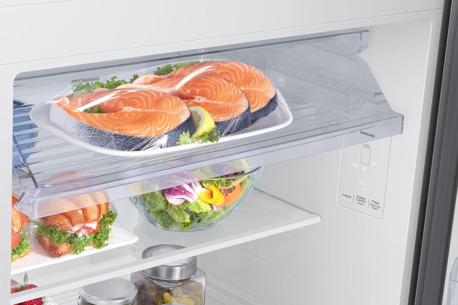 Samsung RT45HG6A22SLHL 419 L, 2 Star, Convertible 5-in-1, Digital Inverter, Frost Free Double Door, Bespoke AI WiFi Refrigerator (Silver, Easy Clean, 2026 Model) mahajan electronics online