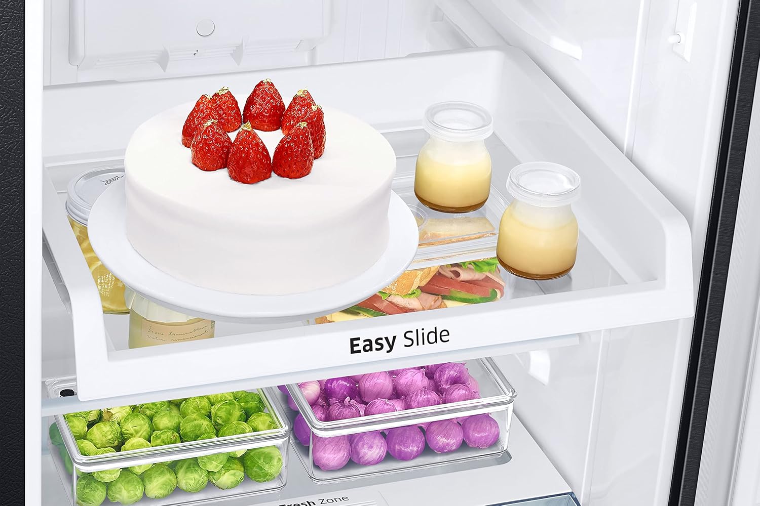 Samsung 236L 3 Star Convertible 3 In 1 Digital Inverter Frost-Free Double Door Refrigerator (RT28C3733BX/HL,Luxe Black) mahajan electronics online