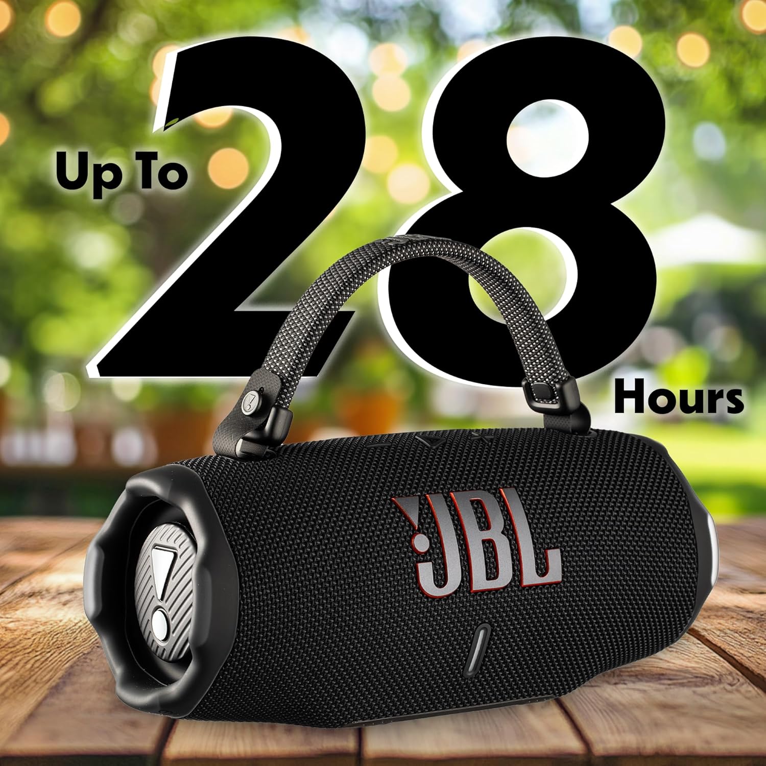 JBL Charge 6 Portable Bluetooth Speaker (Black) | IP68 Waterproof, DustProof, and DropProof, Outdoor Wireless Audio |28Hrs Playtime + Travel Case Bundle mahajan electronics onilne