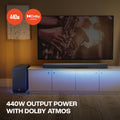 JBL Cinema SB590 Deep Bass, Dolby Atmos Soundbar with Wireless Subwoofer for Extra Deep Bass, 3.1 Channel Mahajan Electronics Online