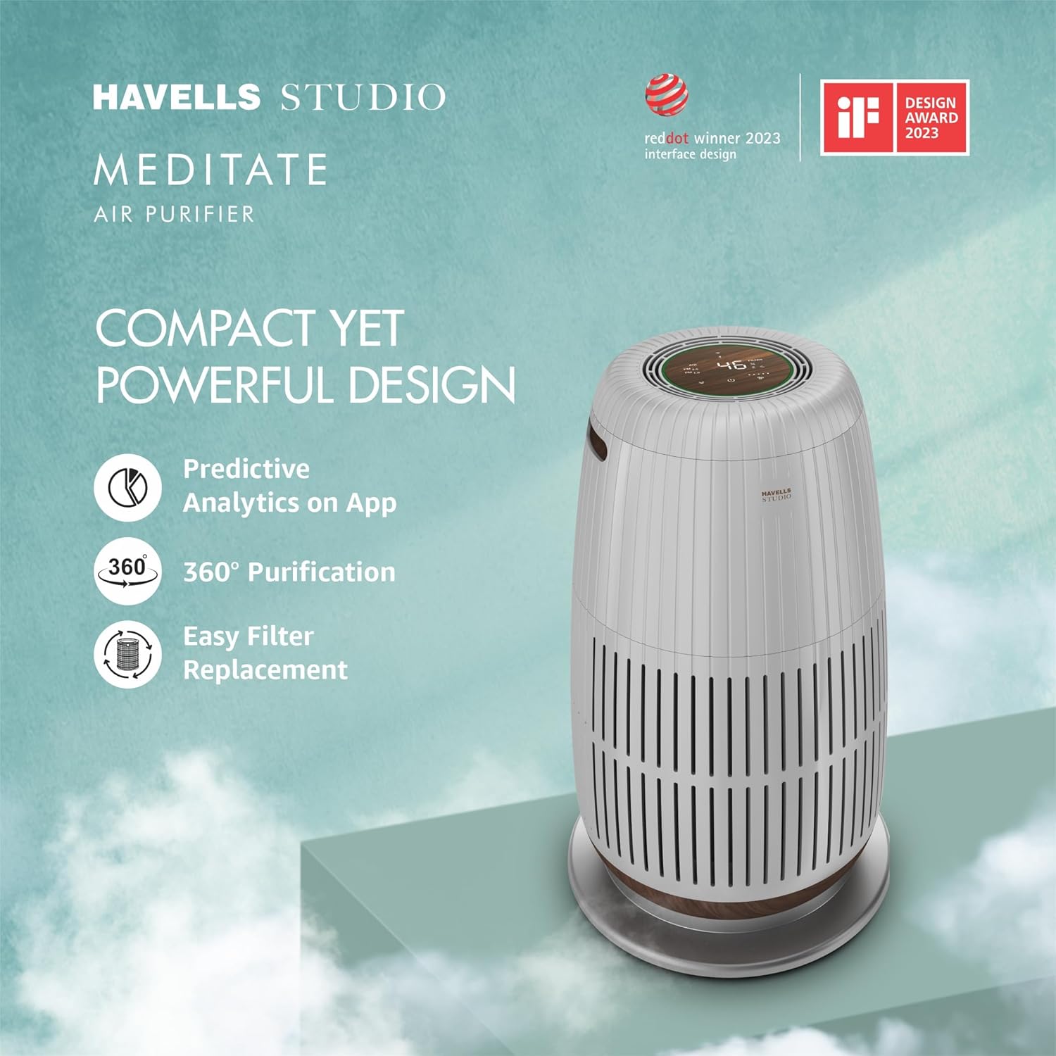 Havells Studio Meditate AP 250 Air purifier with SpaceTech Air Purification Technology Mahajan Electronics online