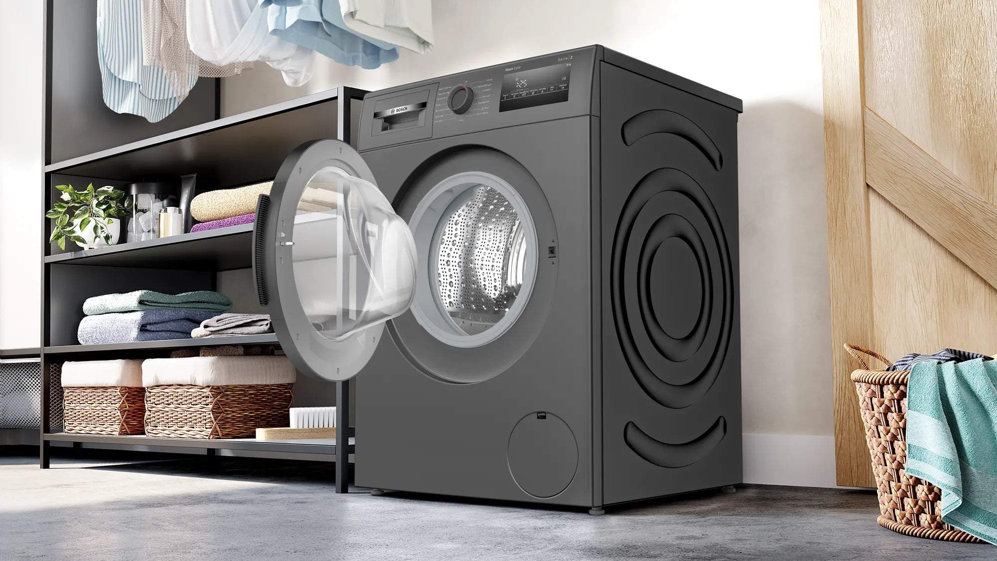 BOSCH WAJ2826DIN Series 2 washing machine, front loader 8 kg 1400 rpm Mahajan Electronics online