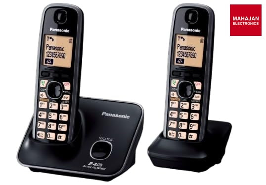Panasonic Single Line 2.4GHz KX-TG3712SXB Digital Cordless Telephone (Black) – Mahajan Electronics image 2 – Mahajan Electronics Online.