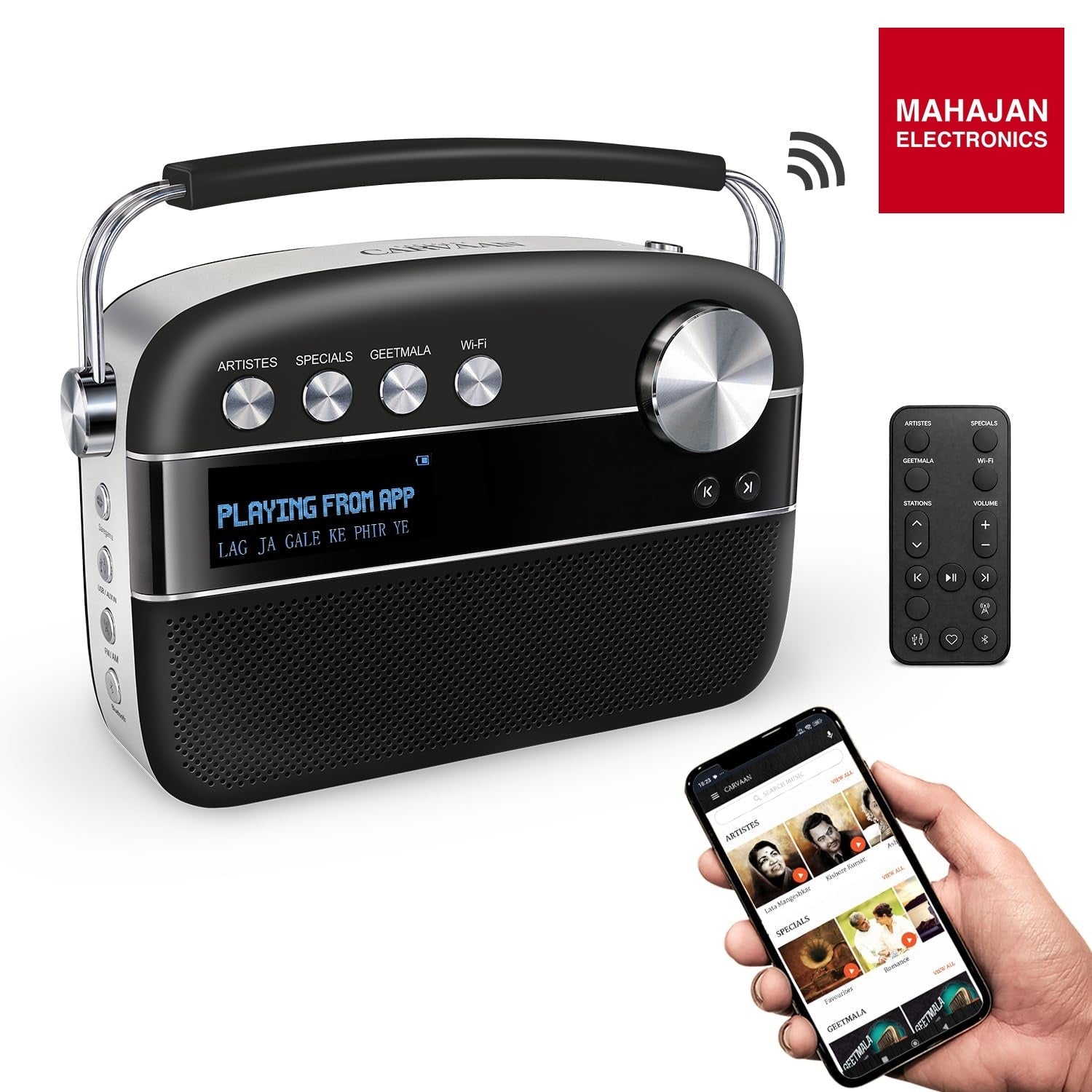 Saregama Carvaan 2.0 Hindi Portable Music Player 5000 Pre-Loaded Songs with Podcast, FM/BT/AUX (Classic – Mahajan Electronics Online.