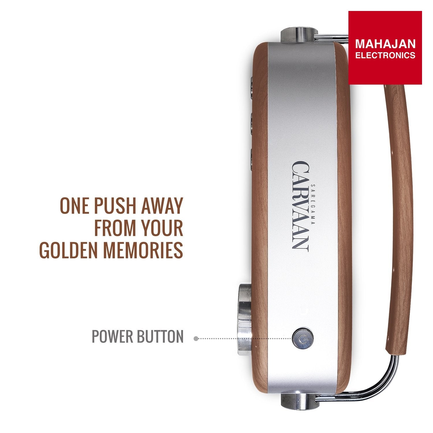 Saregama SC03 Carvaan Hindi - Portable Music Player with 5000 Preloaded Songs, FM/BT/AUX (Oak Wood Brown) – Mahajan Electronics image 4